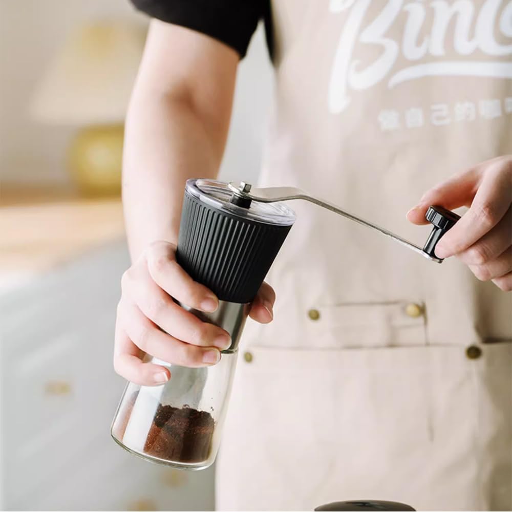 Manual Coffee Grinder, Multi-Level Coarseness Adjustment, Outdoor Coffee Grinder, Lightweight and Portable, Grinds Beans, Chili Peppers, Peanuts,
