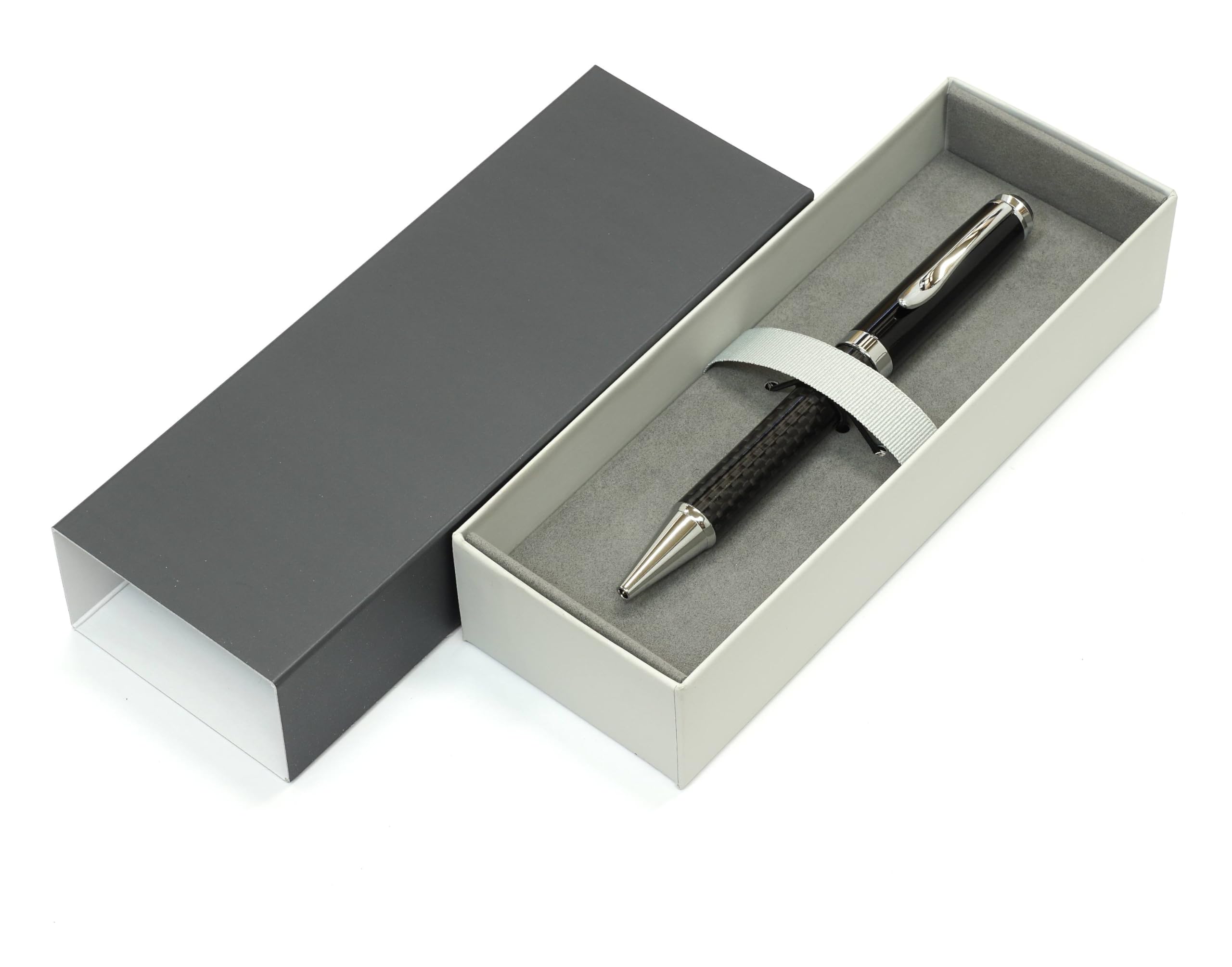 

Carbon fiber brass retractable ballpoint pen in a premium & box, K7-PD01-1