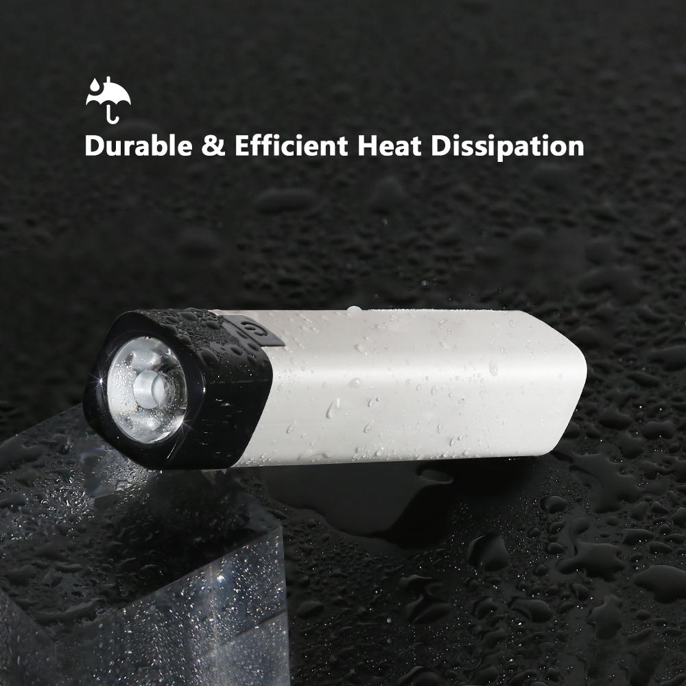 Mini USB Rechargeable LED Flashlight Super Bright Outdoor Waterproof Lighting Small White Flash Light Riding Camping Hunting
