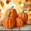 Halloween Artificial Pumpkin Model Simulated Pumpkin Decoration Garden Yard Table Halloween Party Thanksgiving Home Decor