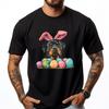 Cute Rottweiler Easter Rottweiler Dog Eggs Basket Bunny Ears Cream T Shirt TShirt Men Clothes Oversized T Shirt Men Gift