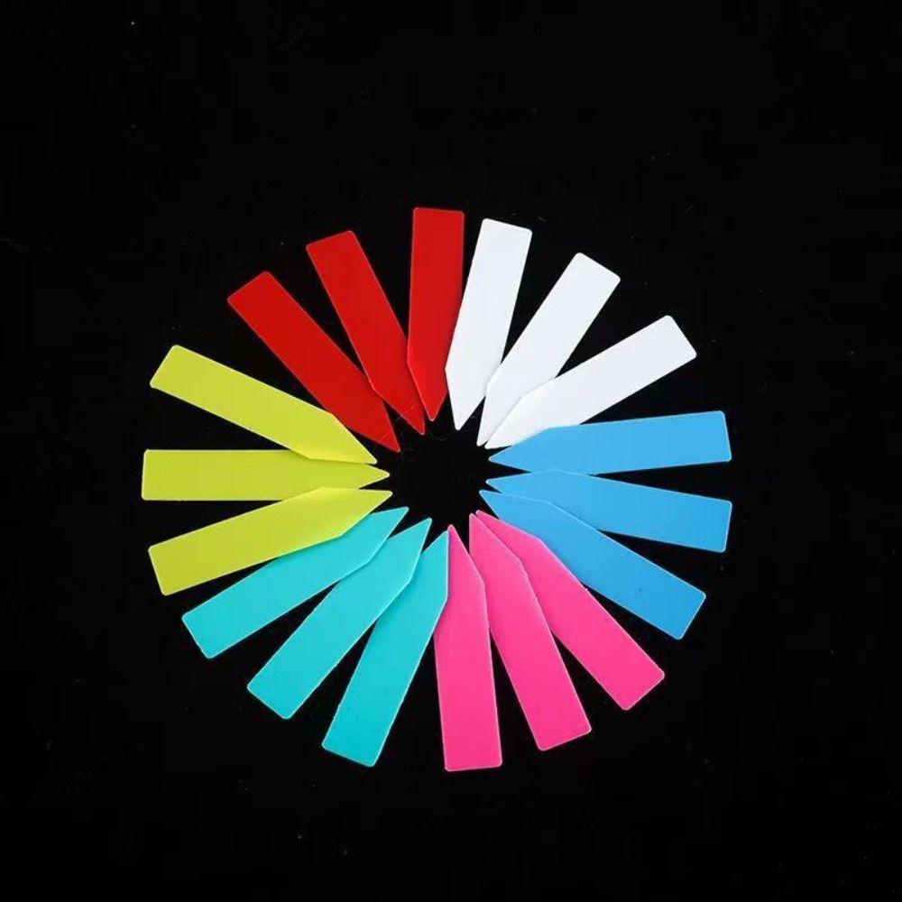 100Pcs Plastic Material Plant Tags 5*1cm Size DIY Tool Plant Markers Waterproof Reusable Gardening Tags Plant Accessories