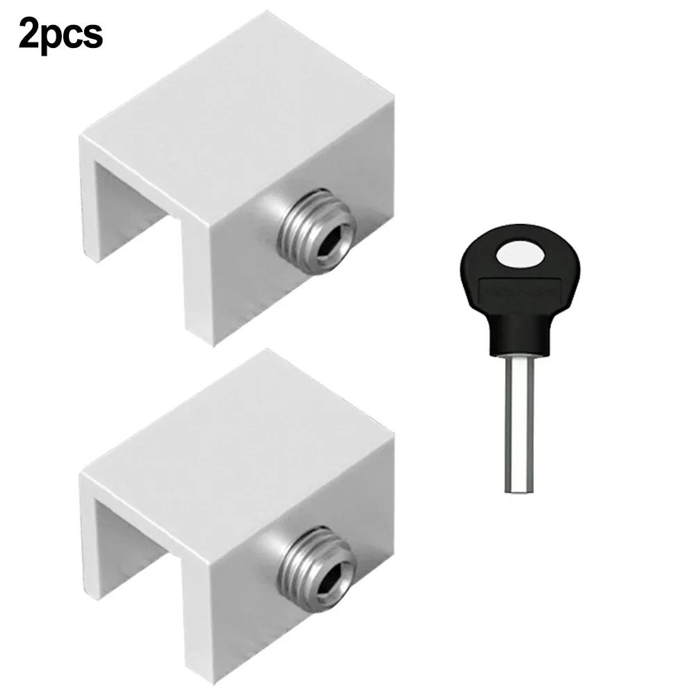 

2 Pc Window Locator Limit Fixed Artifact Adjustable Lock Stopper Safety Locks Kids Pets Push Pull Window Door Lock Buckle срібний
