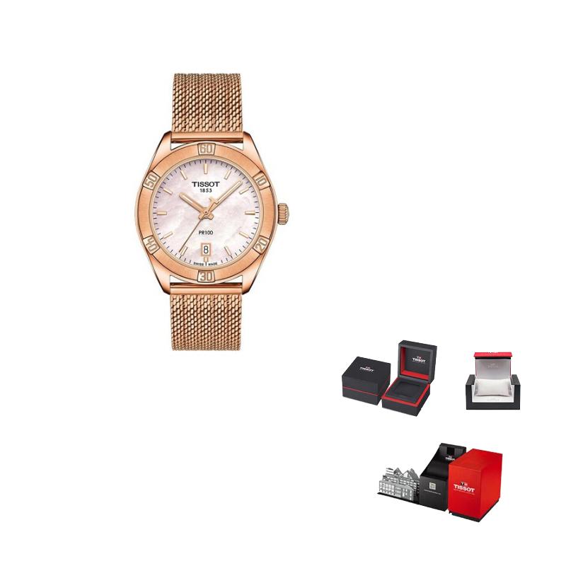 TISSOT Women s PR100 Collection Watch T101.910.33.151.00 Regular Watch Box