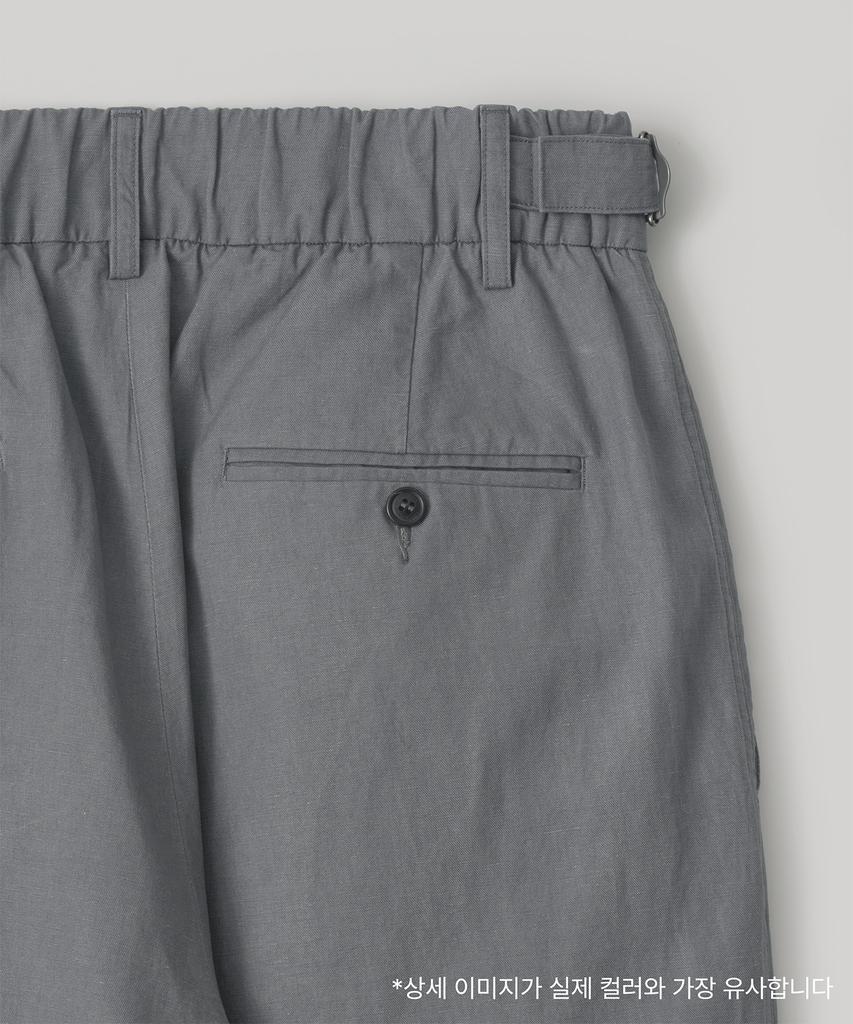 ANOTHER OFFICE Santiago Linen Pants Flexible (Gray)