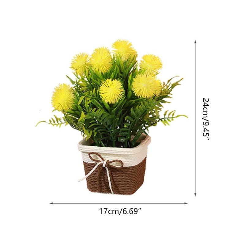 Tabletop Artificial Flower Decorations Simulation Potted Plant Ornaments
