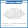 6 Pcs Pillar Posts Door Window Trim Cover Compatible for Chevrolet Malibu 2016-2021, Durable Plastic Black Anti Scratch Stickers Door Pillar Moldings