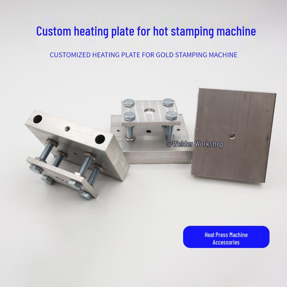 Hot Stamping Machine Press Parts: Aluminum Plate with Heating Wire & Tube (80/100mm)