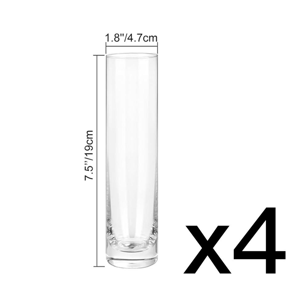 Glass Cylinder Vase, Clear Small Flower Vase, Home Decoration Vase, Party Decoration Vase, Suitable for Wedding Home Decor