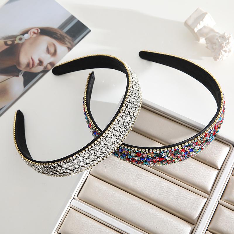 Damen und Mädchen Kristall Strass Stirnband, Mode Diamant Haarband, Glitzer Stirnband, Tägliche Haaraccessoires für Damen