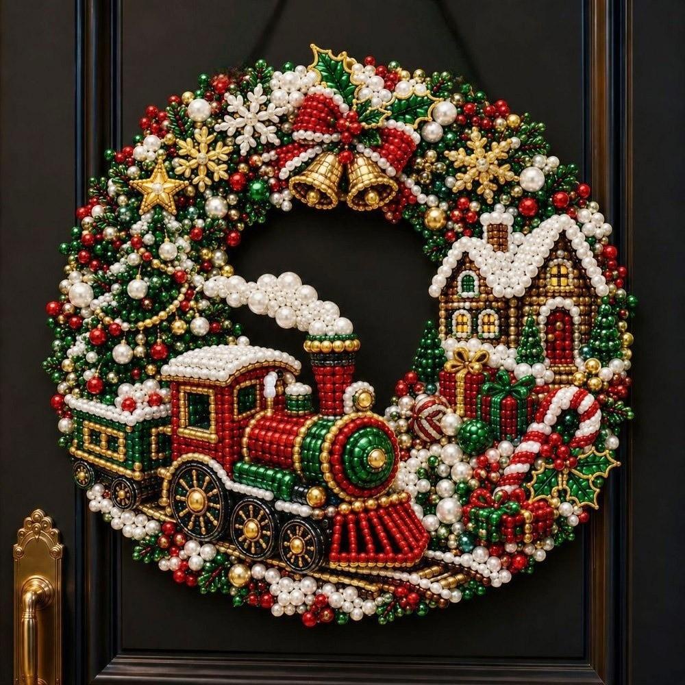 20cm DIY Hangende Hanger Kerstboom Kerst Charme Creatieve Diamanten Kunst Kits Voor Volwassenen