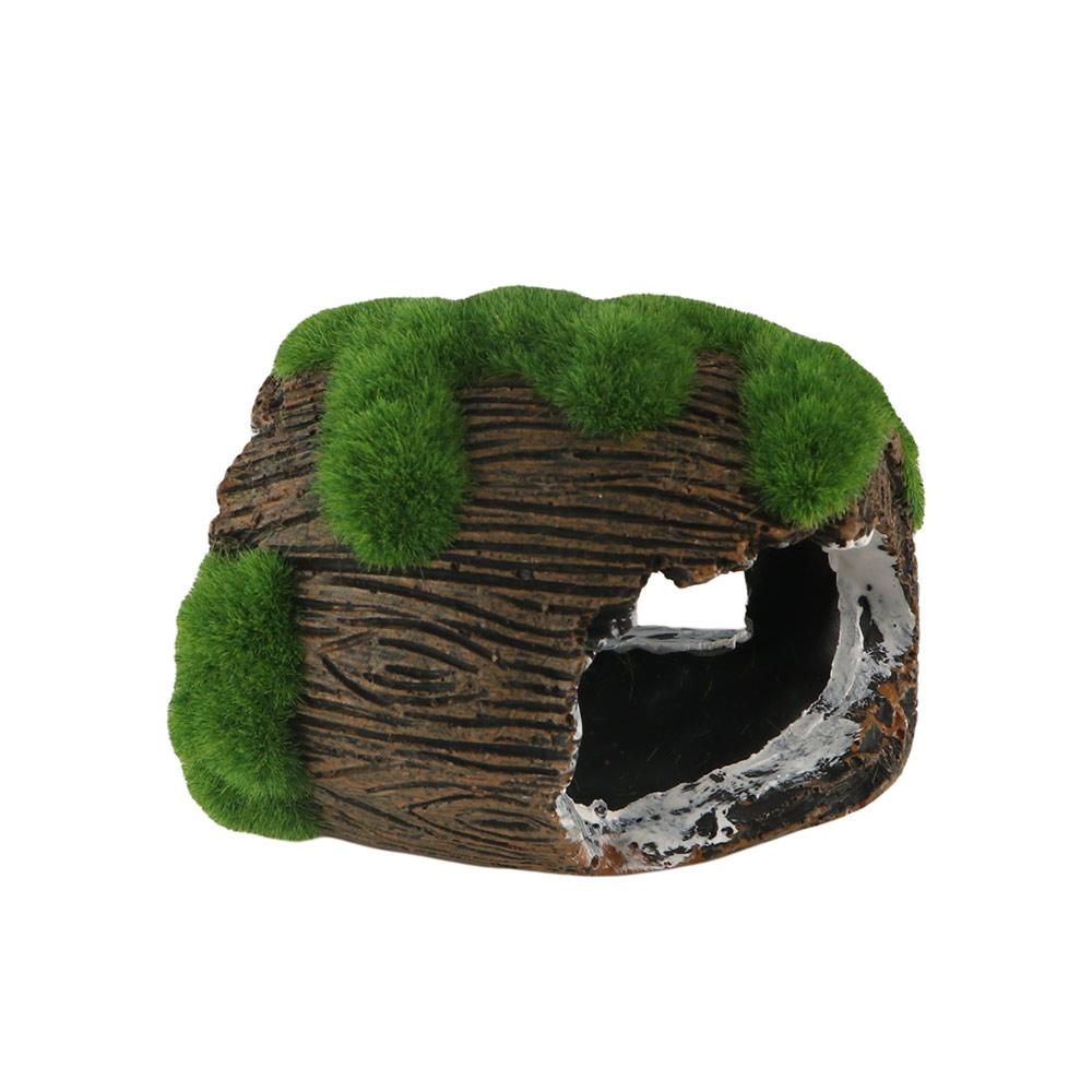Simulated Artificial Antique Barrels Creative Reptile Hiding Cave Crafts Moss Broken Bucket  Home