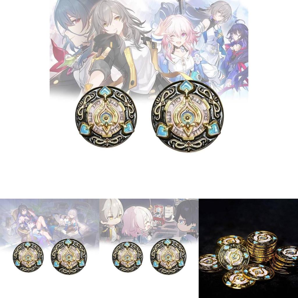 Elegant Metal Game Token From With Intricate Relief Design 3cm And 4cm Sizes