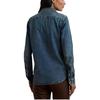 Polo Ralph Lauren Slim Fit Long Sleeve Button Down Shirt Women shirts Fog-Blue WMLRSHTS6820497400