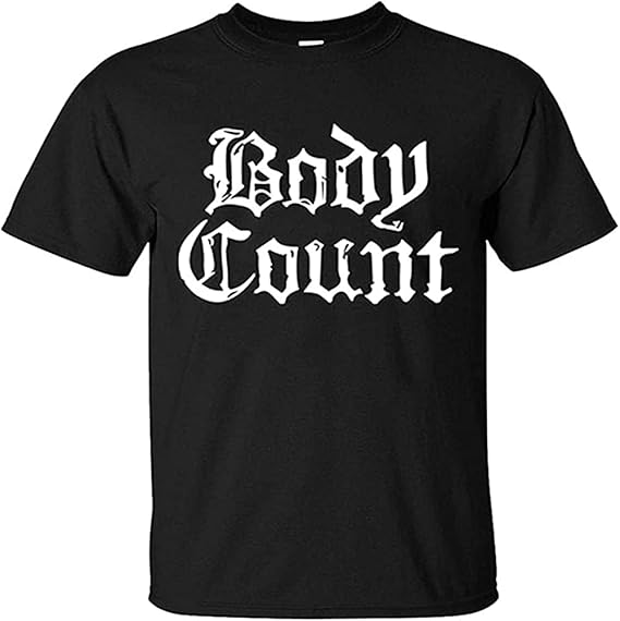 Mens Body Count Logo Men T Shirt Round Neck 4XL чёрный