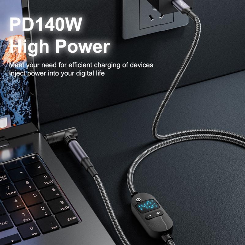 Usb C To Dc Power Boost Cable Adjustable Voltage Adapter Connector Cord For Laptop Router Pd140W /5V/9V/12V/15V/20V/28V