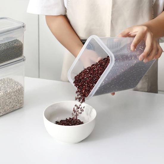 Con Coperchio Contenitori Eretici Per Alienti, 3 Pcs(2.75L+1.8L+1.1L) Contenitori Contenitore Plastica