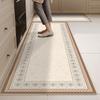 Kitchen Floor Mat Waterproof Oil-proof Wipeable PVC Leather Soft  Rug Household Long Non-slip Dirt-resistant Carpet Alfombra