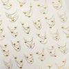 5D Exquisite Galaxy Tassel Nail Art Sticker Silver Meteor Star Chain Embossed Self-Adhesive Manicure Nail Decals for Women