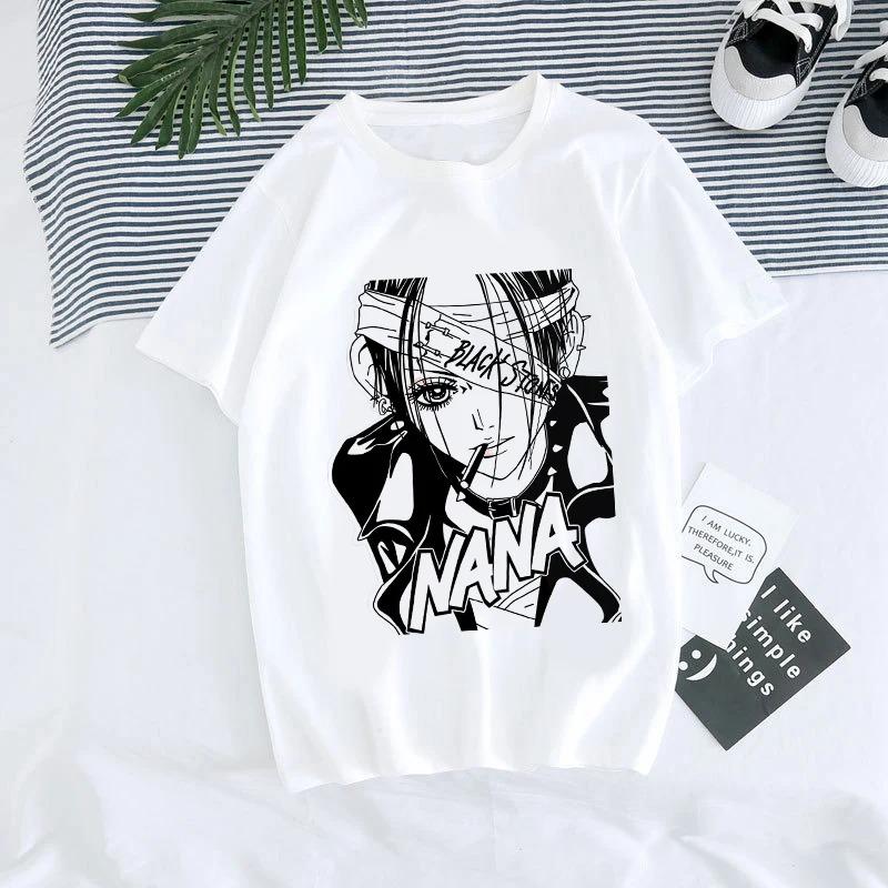 ZX TEE Nana Anime T-Shirt Nana Anime Shirt Nana Osaki Manga Charakter Shirt BLACK STONES Merchandise Japanisches Anime Charakter Print T-Shirt