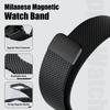 Watch Band for Garmin Fenix 5X/6X/7X/Fenix 8 Pro AMOLED 51mm Magnetic Stainless Steel Reinforced Milanese Mesh Strap