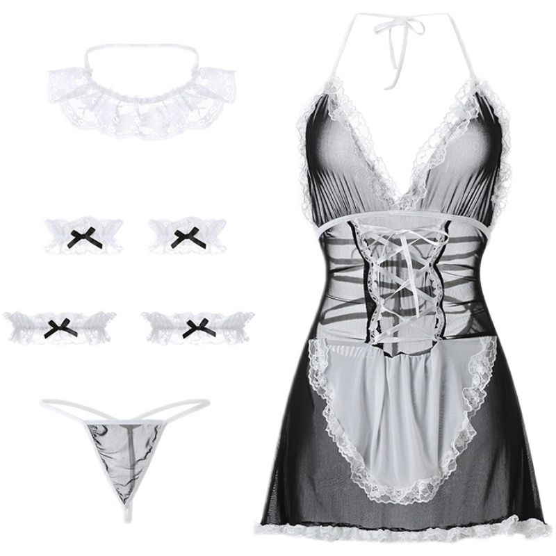 

90.00кг Амазон Ночная сорочка Большого размера Женская одежда Black M [Suggested 40.00 kg-55.00 kg]]