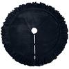 Velvet Christmas Tree Skirt with and Lace Trim for Holiday Home Decor, 122