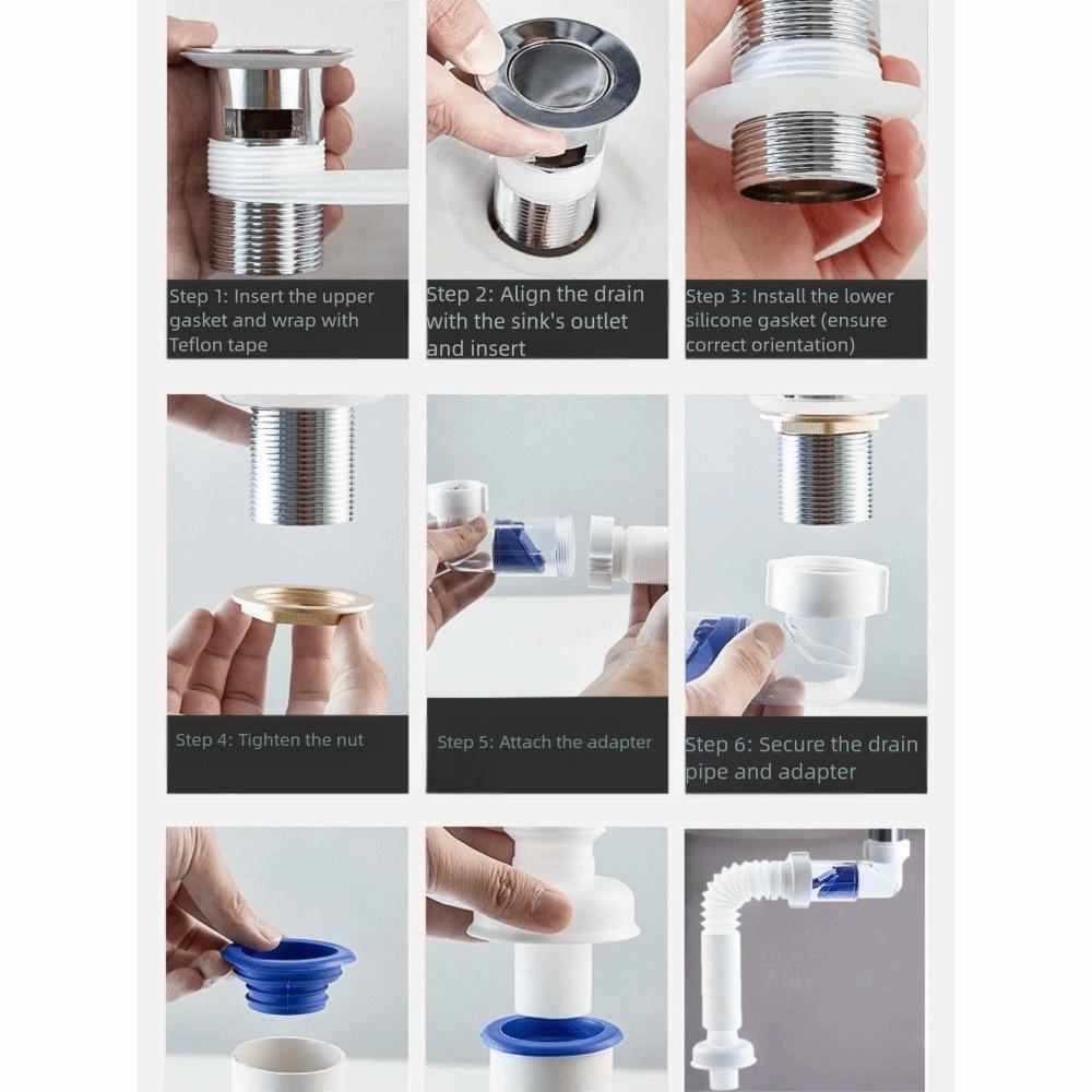 Flip-Top Sink Drain Anti Clogging Sink Deodorising Strainer  Kitchen Bathroom Accessories