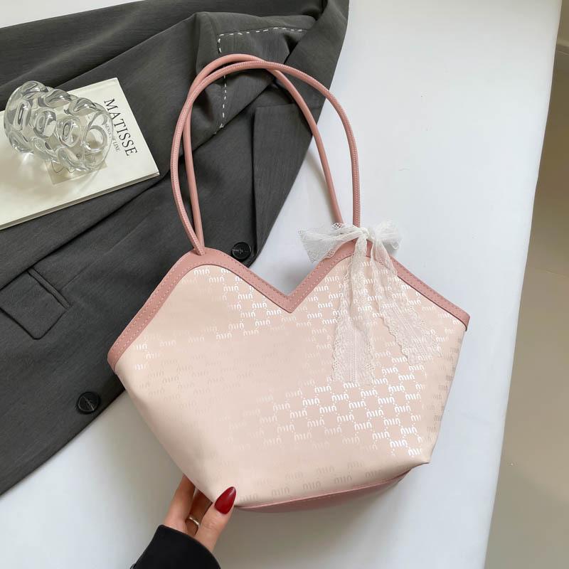 Casual Bag Women's 2025 Autumn New Texture Foreign Style Large Capacity Tote Bag Korean Version Fashionable Simple Shoulder Bag