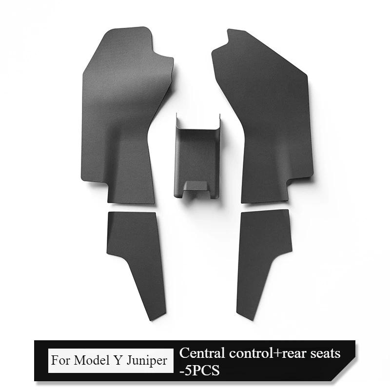 For Tesla Model Y Juniper 2025 Central Control Anti Kick Pads TPE Both Side Defense Kick Protective Pad Car Interior Accessories