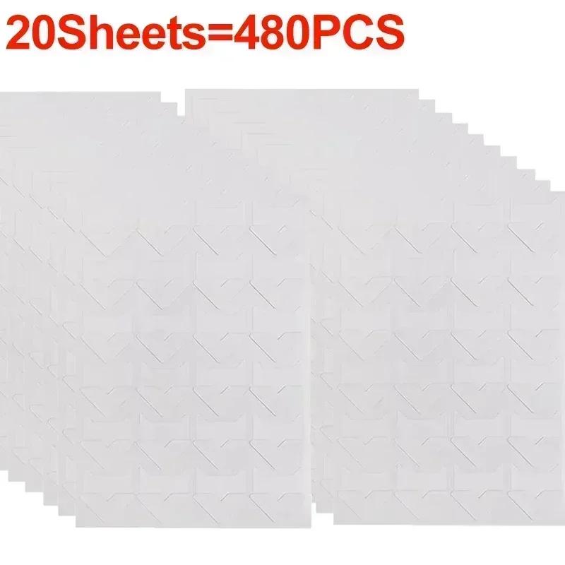 24-480pcs Self Adhesive Picture Journal Photo Album Stickers Vintage Frame Corner Sticker DIY Kraft Paper for Scrapbooking Decor