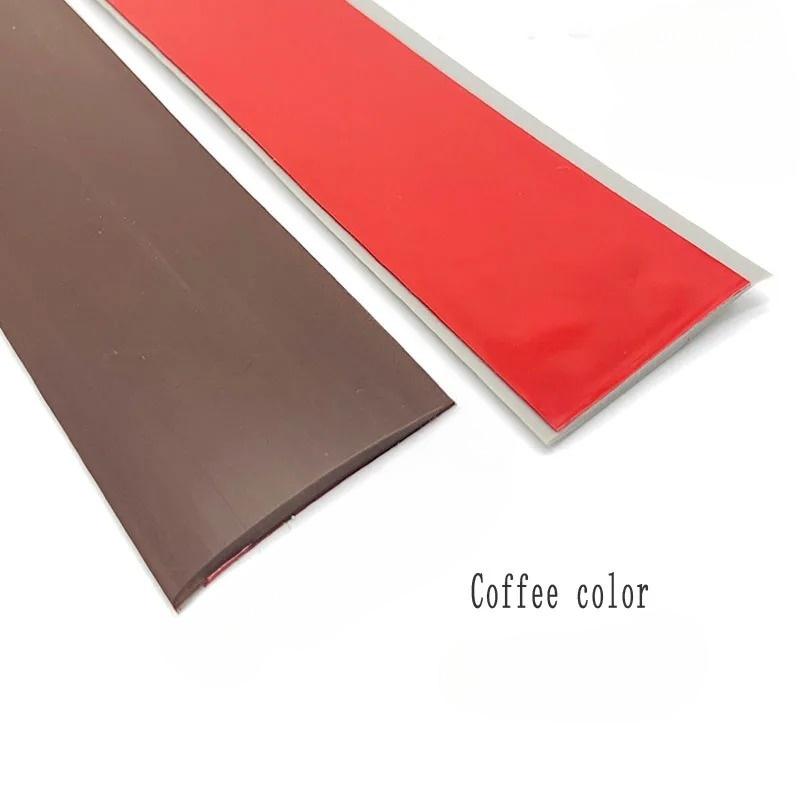 

1PC 1M/39.37in Adhesive Free Self-adhesive Wood Flooring Flat Buckle Pressure Strip Excessive Gap Connection Edge Closing Strip 1M кофейный