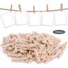 50/100pcs Reusable Photo Clips Mini Wooden Clamp Clothespin  for Hanging Pictures Paper DIY Crafts