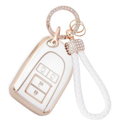 ZANEKO Hiace Schlüsseletui Kompatibel Toyota HIACE 200 Serie Schlüsselabdeckung Regius Ace Porte Spade Smart Key Etui Leichtgewicht (Weiß), Weiß