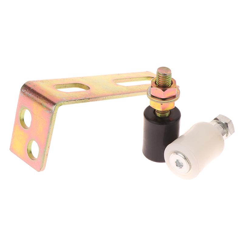 1Set Guide Wheel Patio Door Track Guide Rollers Sliding Door Guide Rollers With L-Pillar Bracket Adjustable Double Nylon Rollers