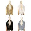 Korean Style Faux Fur Scarves Soft Cloak Bride Shoulder Fake Collar Plush Shawl  Ladies/Girls