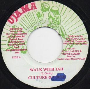 7inch Record CULTURE & U-ROY - Walk With Jah NONE Ujama Jamaica Reggae, Ska & Dub Used