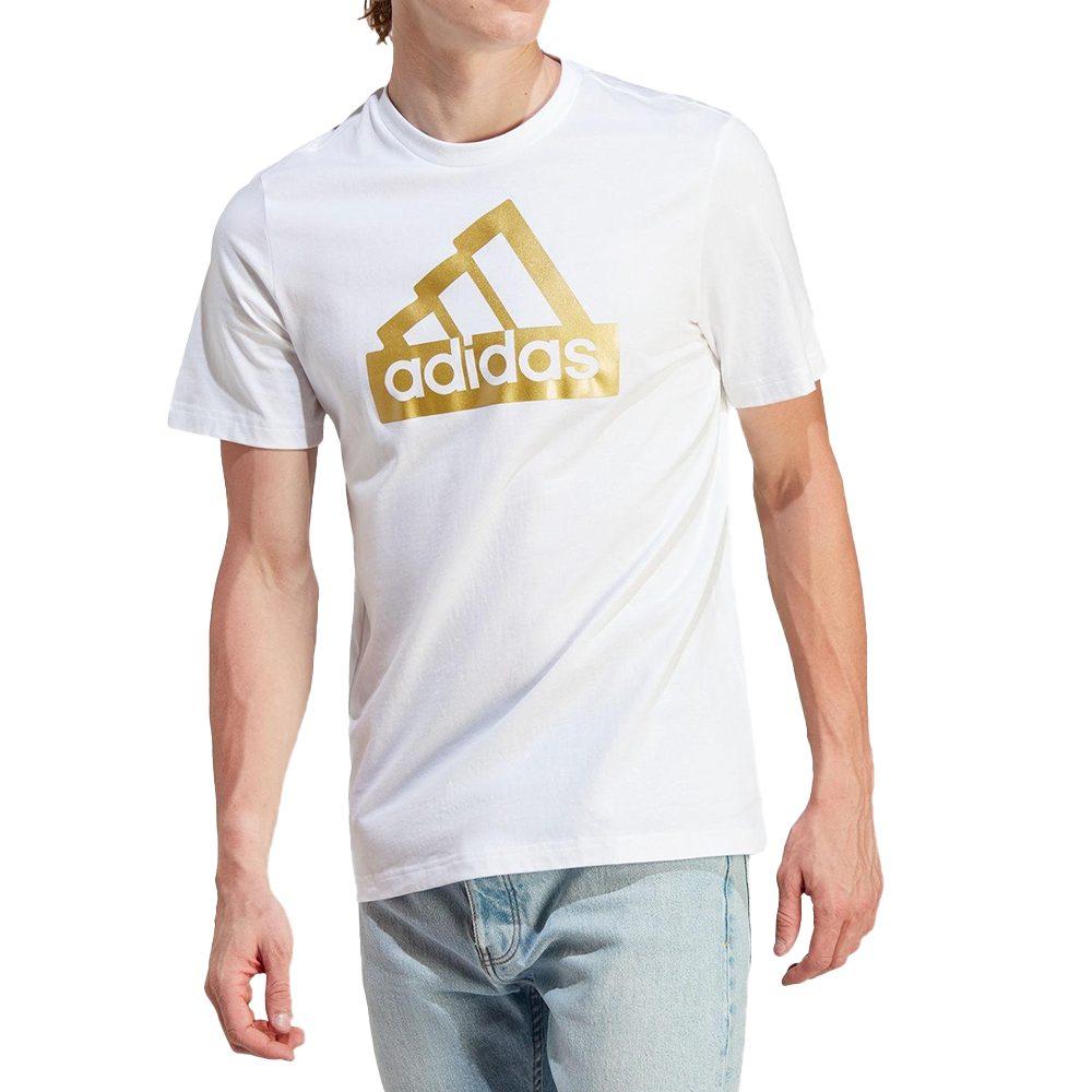 adidas T Shirts Men's White Crew Neck Moderate Straight Fit II3466