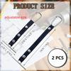 1/2pcs Fallingstar Tape Thong for Tool Belts 2.4" Wide Electrical Tape Holder Black Electrical Contractor Adjustable Tool Belts