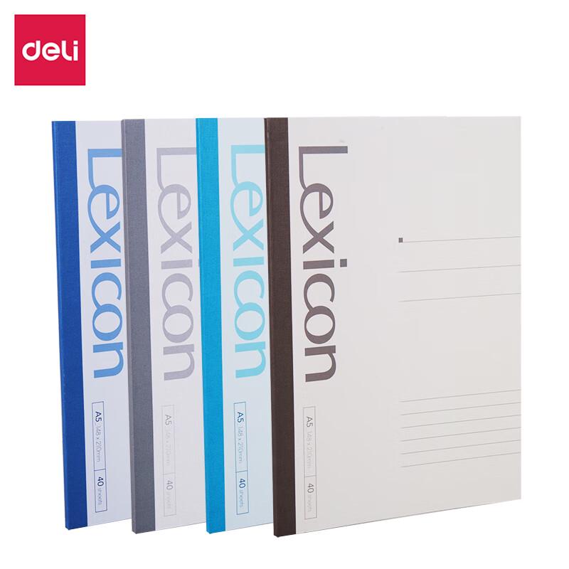 Deli 23201 A5 Soft Cover Wireless Bound Notebook (12 Pack)