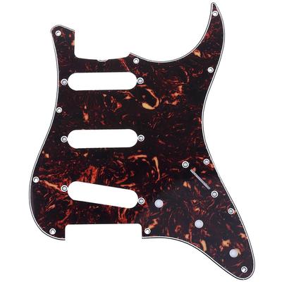 Musiclily Pro 1962 11-Hole Stratocaster Pickguards, Made In Japan for Fender Japan Strat Electric Guitars, Tortoiseshell Pattern, 4-Piece Set