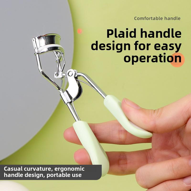 Lafa Heart-Shaped Stainless Steel Eyelash Curler with Non-Slip Handle, Wide-Angle Fit, Model LS-18940