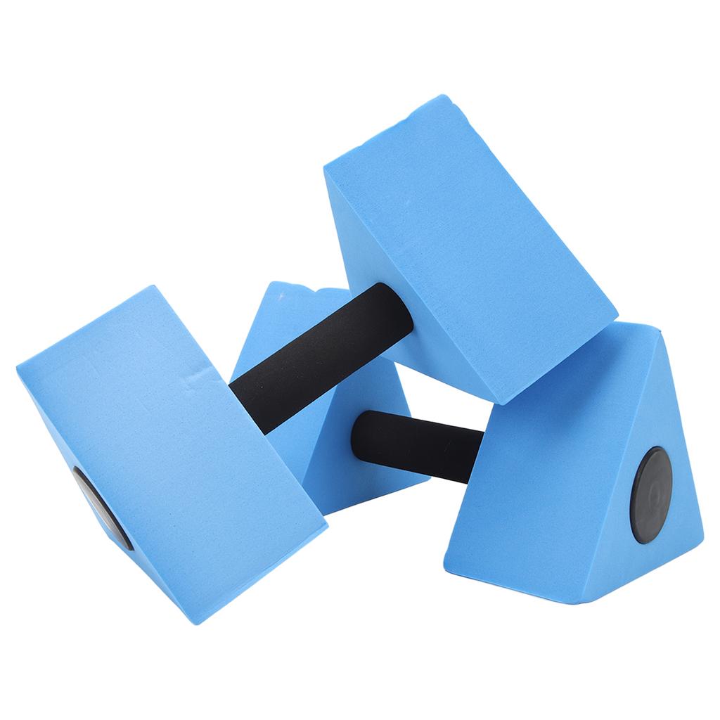 1 Pair Water Floating Dumbbell Triangle Chidren Swimming Teaching Aids for Kids Swimming Blue