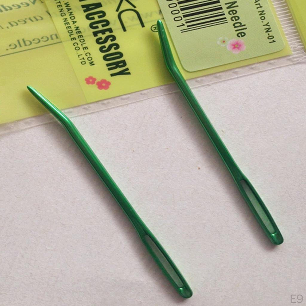 2 Pieces. Aluminum Darning Sewing Lacing Woolen