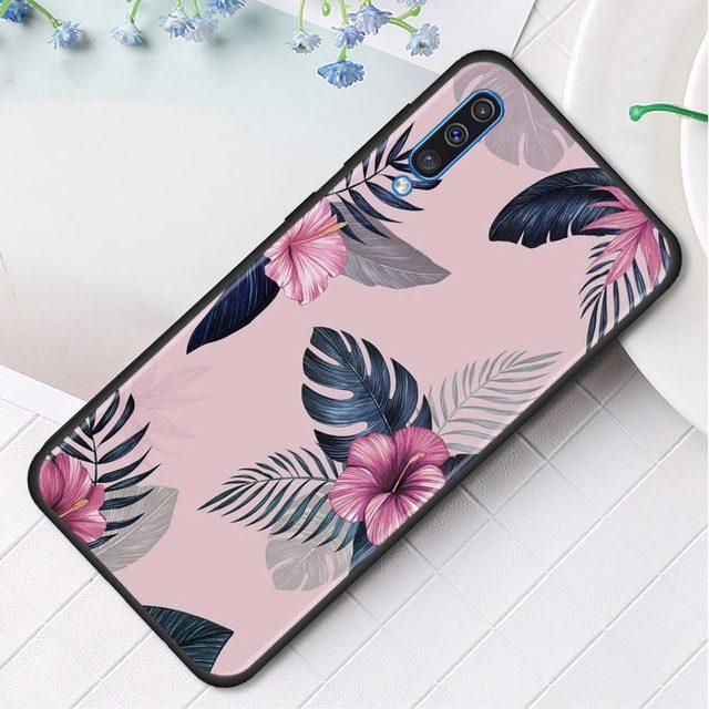 

Силиконовый чехол для Samsung Galaxy A50 A70 A10 A20e A30 A40 A20s A10s A10e A80 A90 A60 A30s, винтажный чехол с банановым листом и цветком For Samsung A70s