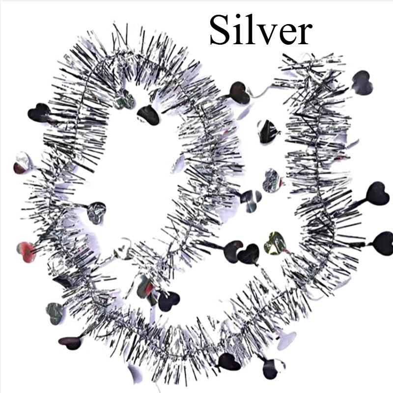 1/3/5 STK Weihnachtsbaum Girlande Home Wand Tür Dekor Dekor Band Ornamente Lametta DIY Hochzeit Neujahr Geburtstag Party Supplies