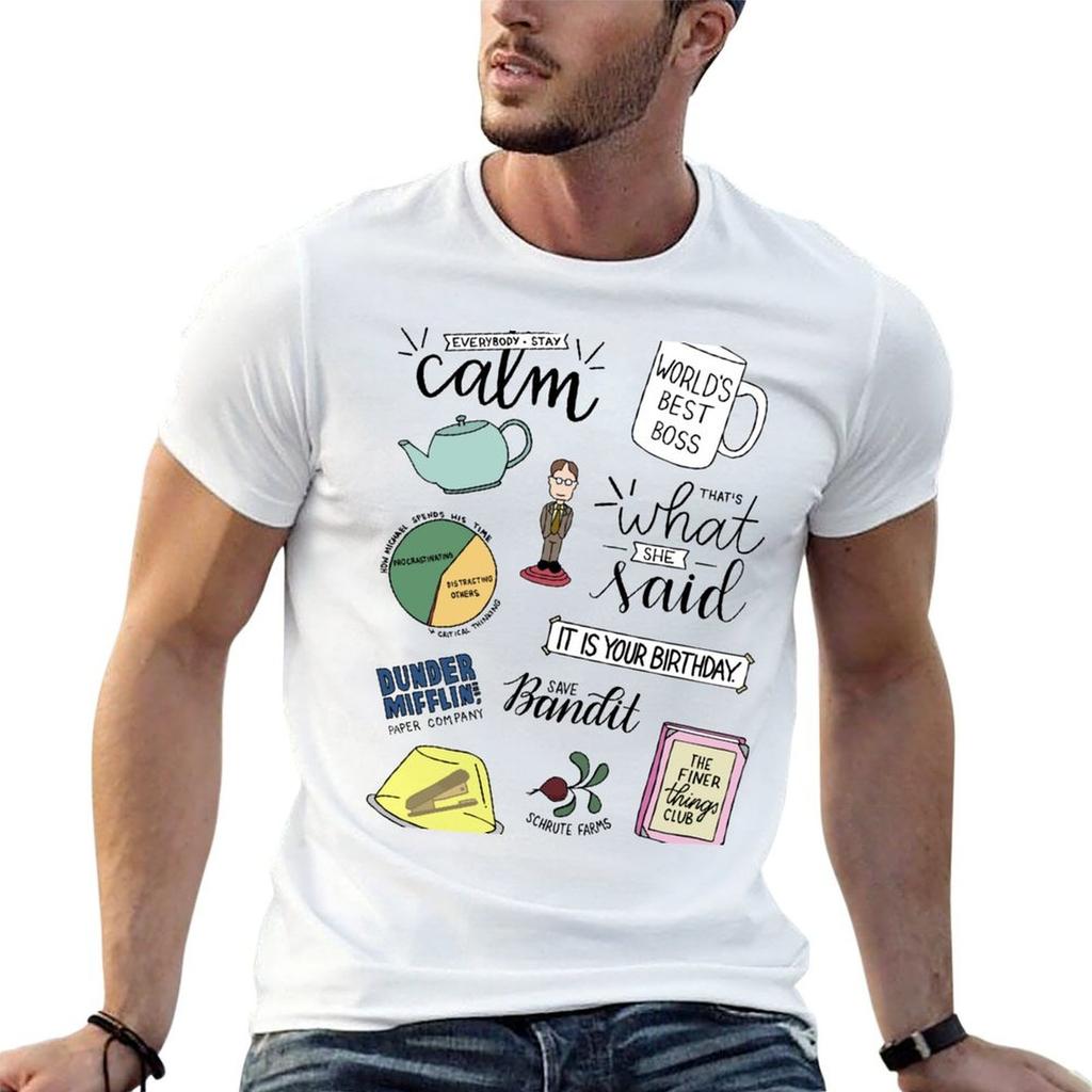 The Office TV Show Art TShirt Street Style Casual Tee Shirt