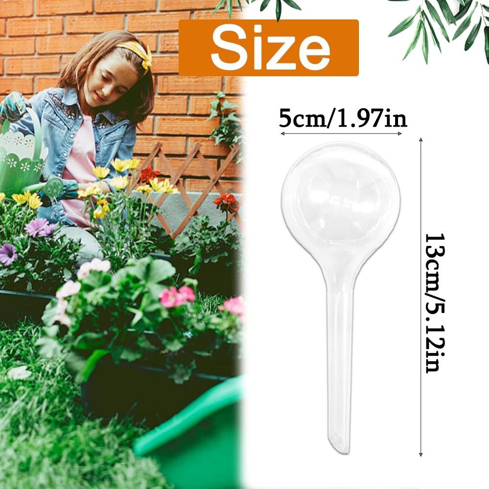 8pcs Clear Plant Watering Globes Plastic Self-Watering Bulbs Automatic Watering Globes Garden Water Device for Plant Indoor Outdoor