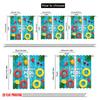2pcs 2D Flat Printing Curtains Summer Pool Party Pineapple 100% Polyester Without Electricity Festive Wall Decor Perfect for