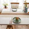 Bohemian Rustic Wedding Bridal Shower Dinner Cotton Linen Table Runner